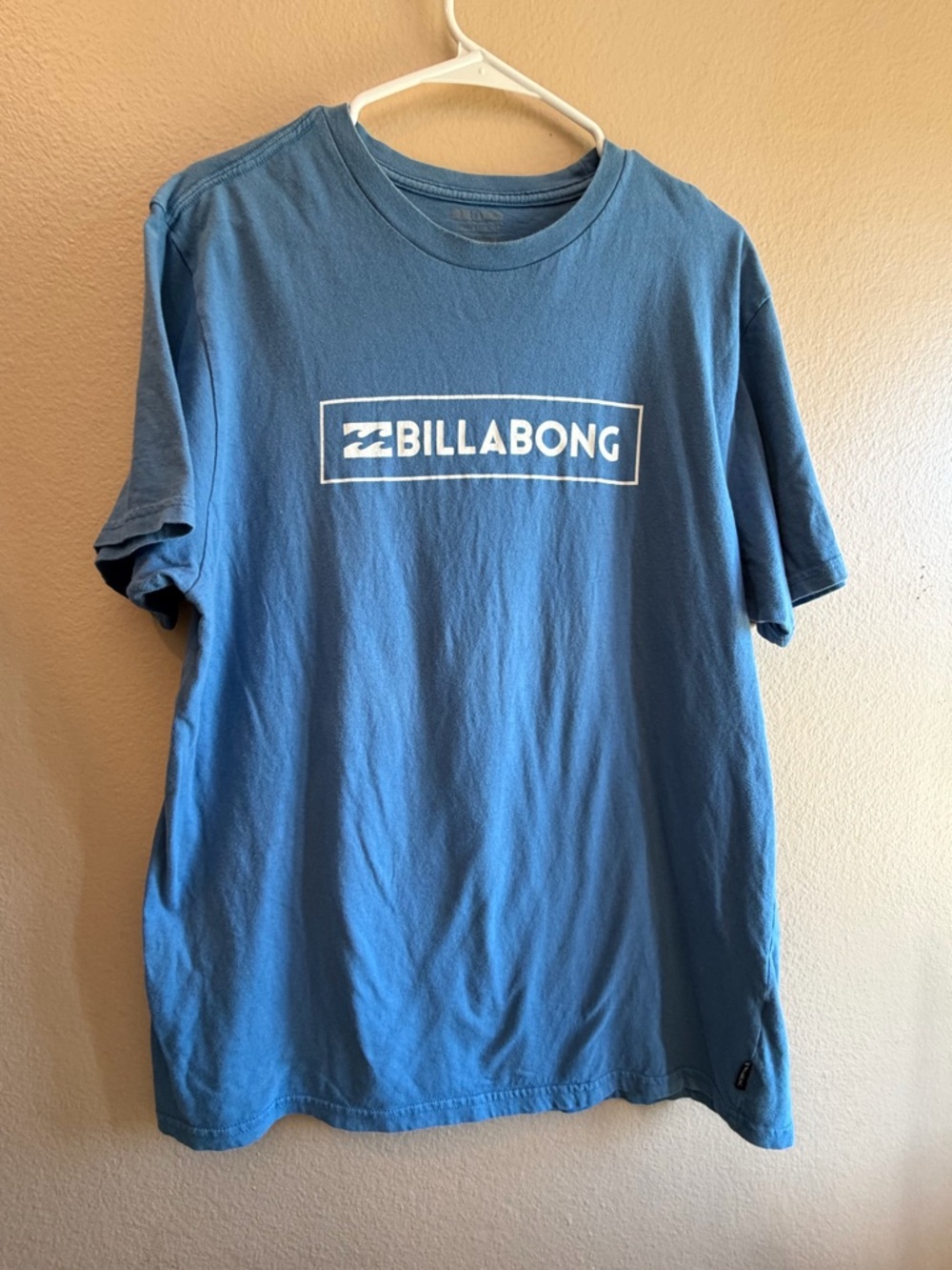 Billabong Mens Blue Graphic Logo T-Shirt XL Tailored Fit